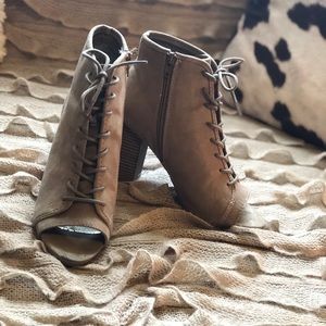 Lace up booties